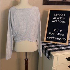 Fabletics Long Sleeve Tulip Back Crop